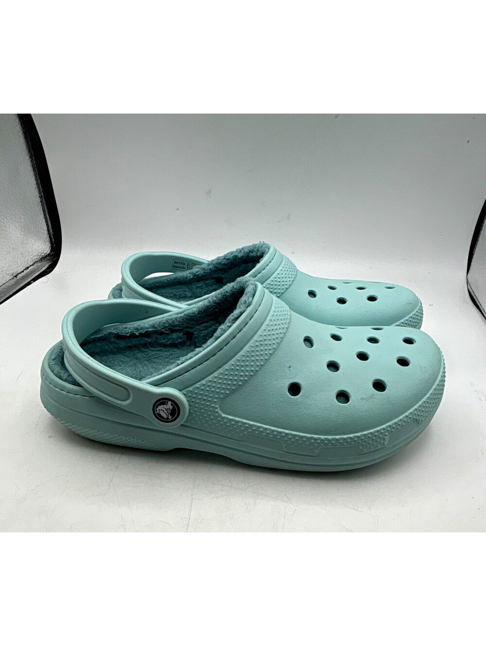 Crocs Classic Lined Clogs Blue Slip On Strap Women’s 9